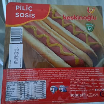Keskinoğlu Sosis Son Kullanım Tarihi Geçmeden Paket İçinde Küflenmiş