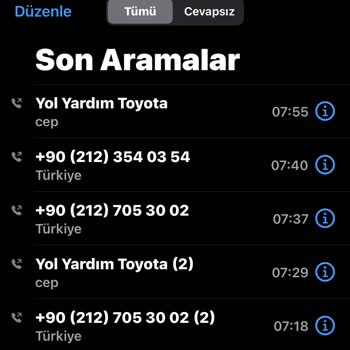 Toyota Yol Yardımın İlgisizliği