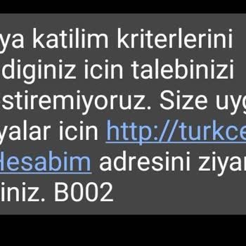 Turkcell Çalışan Yakını Kampanya Çalışmıyor