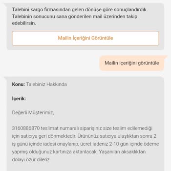 Trendyol Almadığım Kargoyu Teslim Etmiş Gösteriyor