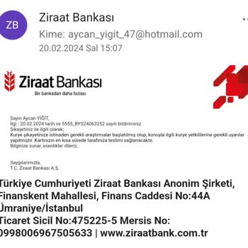 Ziraat Bankası Ziraat Beni Oyaliyor.troy Kartımı Göndermiyor