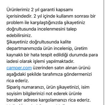 Camper Ayakkabı Yırtıldı Ve Ne İade Edildi Ne De Bilgi Verildi