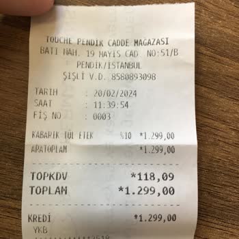 Touché Privé Touche Ürünümü Almadı!