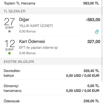 Garanti BBVA Kredi Kartı Aidatı