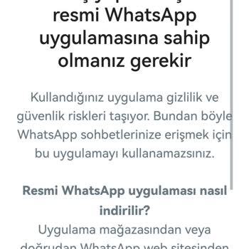 Huawei Marka Telefonumda WhatsApp Programı Kullanamıyorum.