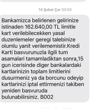 İş Bankası Maximum Kredi Kartı Başvurusu Şikayeti