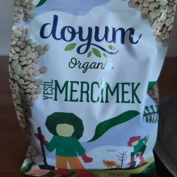 Doyum Marka Organik Böcekli Yeşil Mercimek