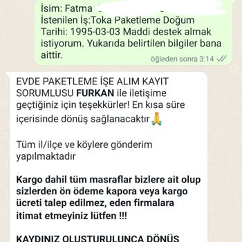 İş Bankası Evde En Hanımları Paketleme İşi