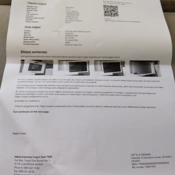 Adana Media Markt'ta Şarj Sorunu Yaşanan Casper Tablet