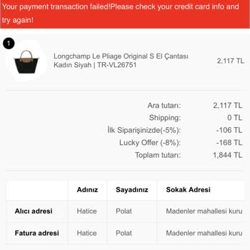 Longchamp Turkey Website Https://www.longchamp-turkey.com "sahtedir"