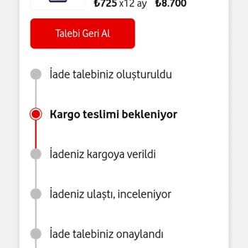 Vodafone Fatura Üzerine Alınan Cihaz
