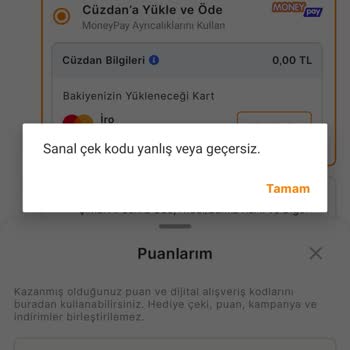 Algida Dondurma Kodu Hatalı