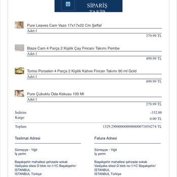 English Home Paramızı Ya Da Ürünümüzü Vermiyorlar