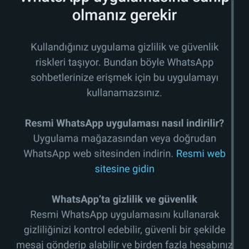 WhatsApp Telefon Doğrulama Hatası