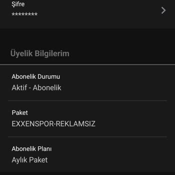 Exxen Üyelik İptal Etmek İstiyorum