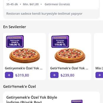 Getir Yemek Kampanya