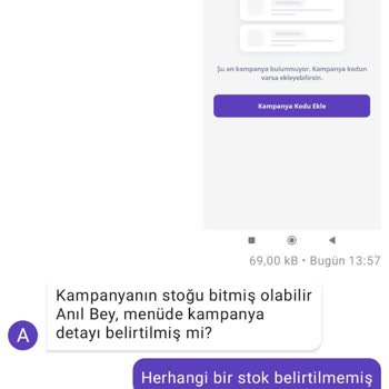 Getir Yemek Kampanya