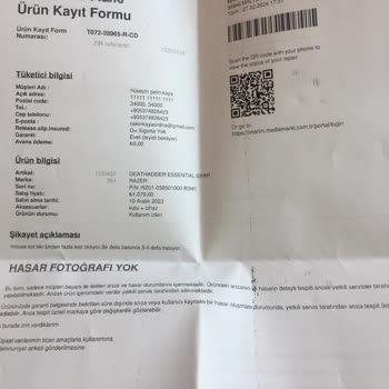 Media Markt 1 Aylık Ürünü Kullanıcı Hatası Olarak Tarafıma İade Ettiler Ürünü