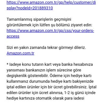 Amazon'da İptal Edilen Sipariş Hayal Kırıklığı