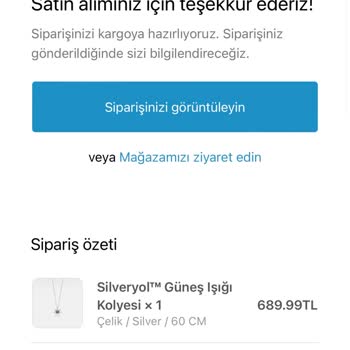 Silver Yol Siparişim Gelmedi Engellendim Sipariş Vermeden Önce Düşün