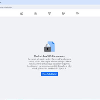 Facebook Marketplace Erişemiyoruz, Ne Yapsak Olmuyor
