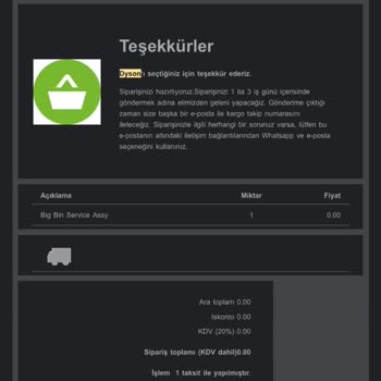 Hasarlı Ürünün Yenisini Göndermekten Dyson Yetkilileri