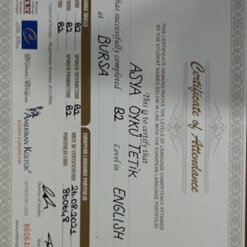 Amerikan Kültür Yabancı Dil Kursları Amerikan Kültür Sertifika