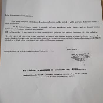 Skechers Kalite Beklentisini Karşılamayan Ayakkabı Deneyimi