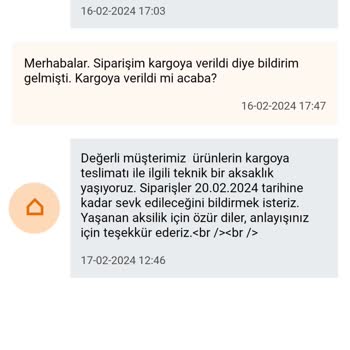 Koçtaş'ta Sipariş Tarihi Gecikmesine Rağmen Sürekli Oyalanıyorum