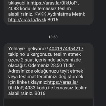 Trendyol Aras Kargo İade Edilen Ürün
