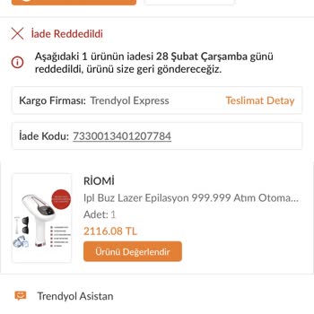 Trendyol Hnk Teknoloji Riomi Buz Lazer Epilasyon
