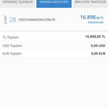 Amazon Kartımdan Bilgim Dahilinde Olmayan Harcama