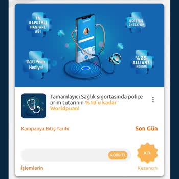 Yapı Kredi Bankası Tamamlayıcı Sağlık Kampanya Puan Ve İndirimim Yatmadı