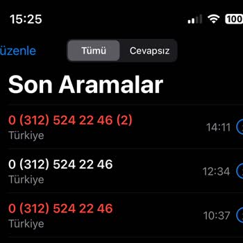 0312 524 22 46 Sürekli Arayan Numaraya Dair Şikayetim