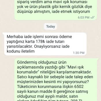 Zanoite Yalancı, Kalitesiz Ürün Satıyor İade Ederken 120TL Kesinti Yapıyor!