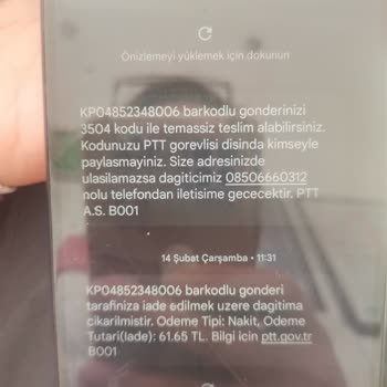 PTT Kargo Kargo Teslim Sürecinde Adrese Gelmiyor