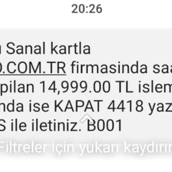 Beko İnternet Sitesi Üzerinden Alışverişte Hata