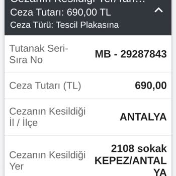 Emniyet Genel Müdürlüğü Trafik Park Cezası