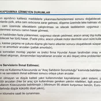 Hyundai, Koltuk Döşemesini Garantiye Sokmuyor