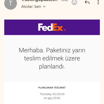 Fedex İade Edilmesini İstediğim Kargo Aylardır İade Edilmiyor