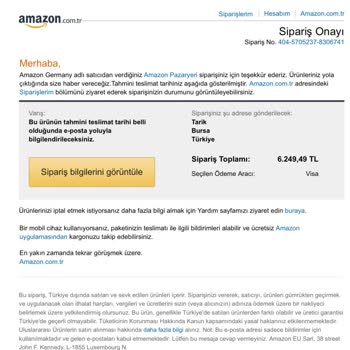 Amazon Sipariş İptali Mağduriyeti