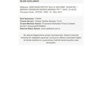 Migros İki Defa Çekilen Kredi Kartı