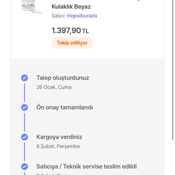 Hepsiburada JBL Kulaklık Onarım Ve İade Problemi!