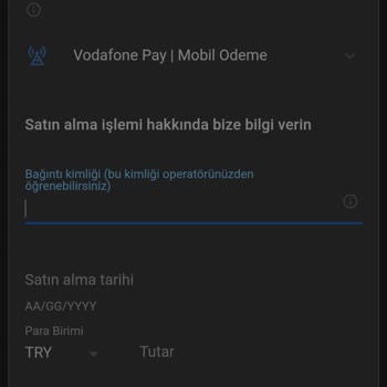 Vodafone Bağıntı Kimliği Öğrenme