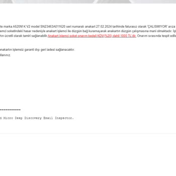 N11 Mtbilişim -11.com Arızalı Ürün