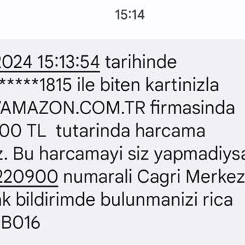 Amazon Sahte A101 Sitesi Üzerinden Haksız Çekim