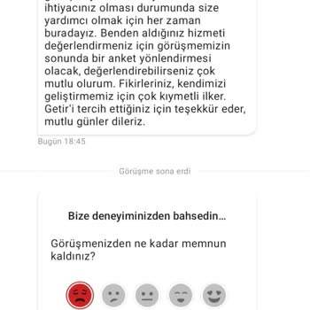 Getir Sistem Sorunu Sebebiyle Mağduriyet!