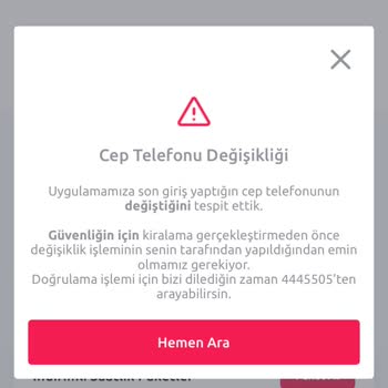 TikTak Kirala Cep Telefonu Değişikliği