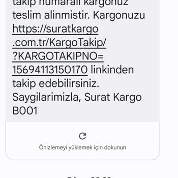 Sürat Kargo 2 Gün Geç Gönderiyor