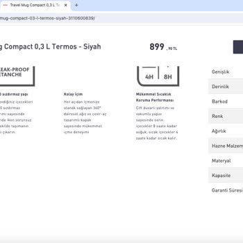 Tefal'in Paslanmaz Çelik Diye Sattığı Termos Paslandı.